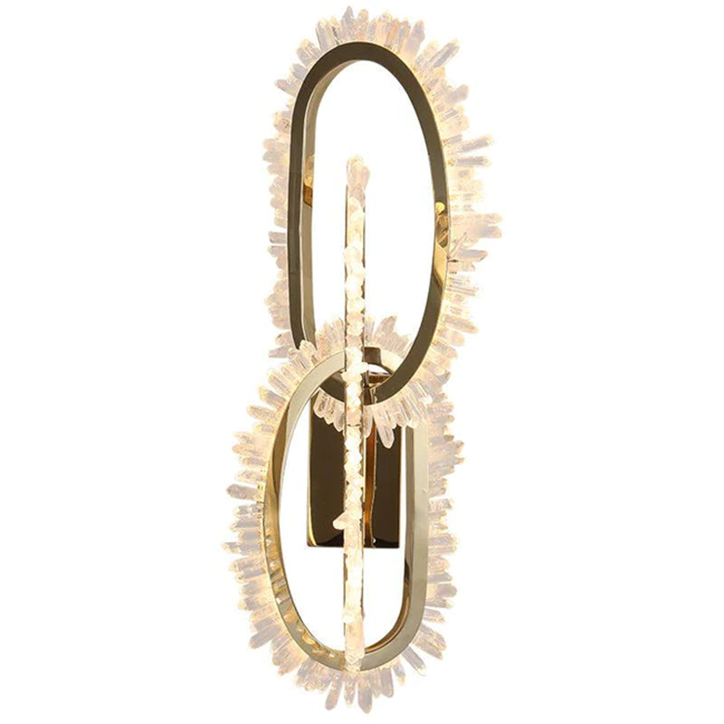 Cervine Wesley Rock Crystal Wall Sconce