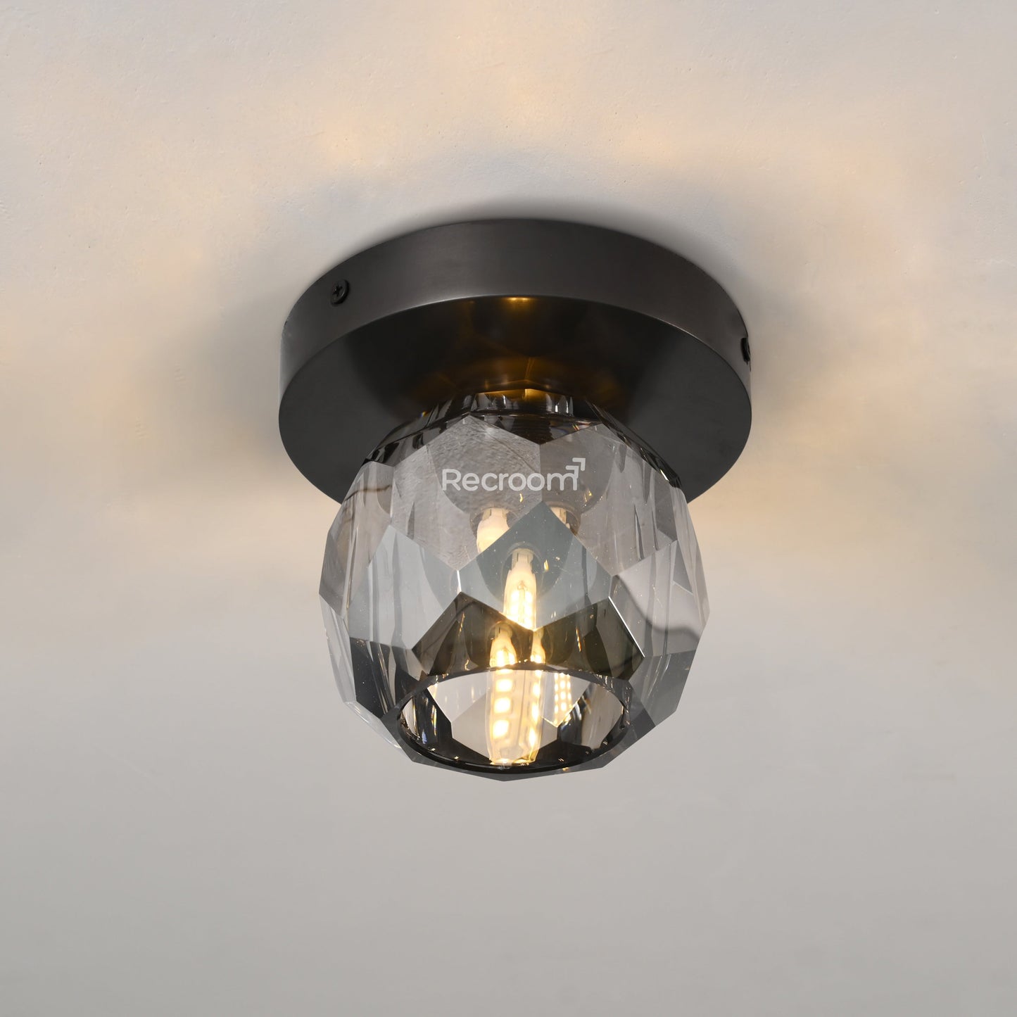 Boulew Crystal Glass Petite Flushmount 6"