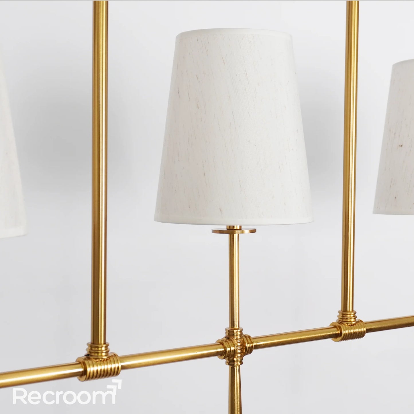 Art Fabric Lamp Shade Rhodes Linear Chandelier