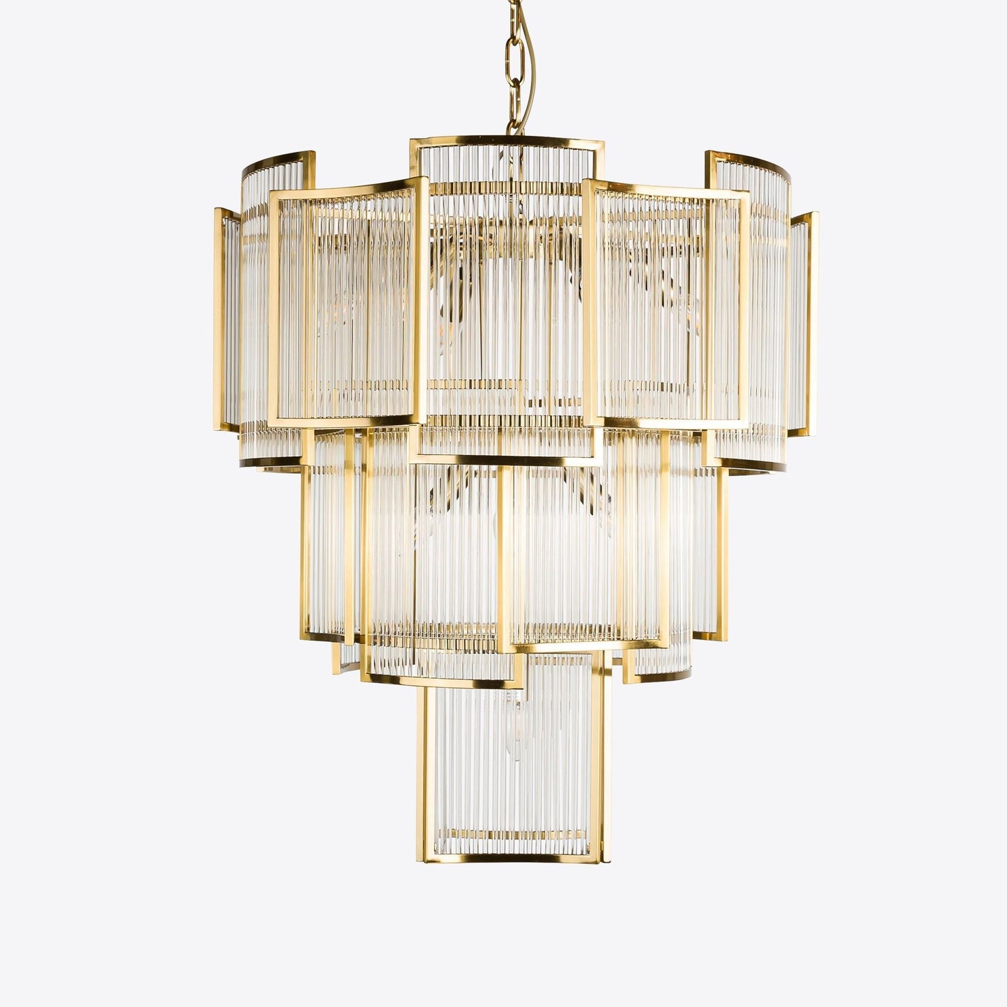 Brass Monte Carlo Grande Chandelier 26.8"