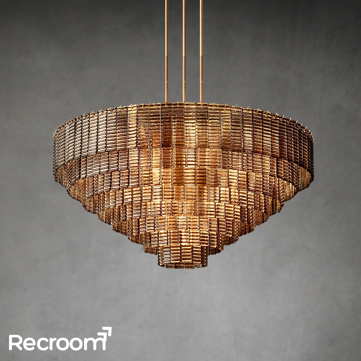 Sirena Clear Glass Round Chandelier 52"