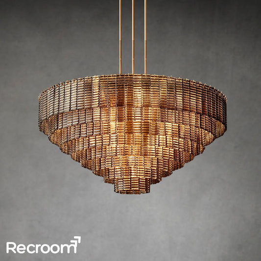 Sirena Clear Glass Round Chandelier 52"