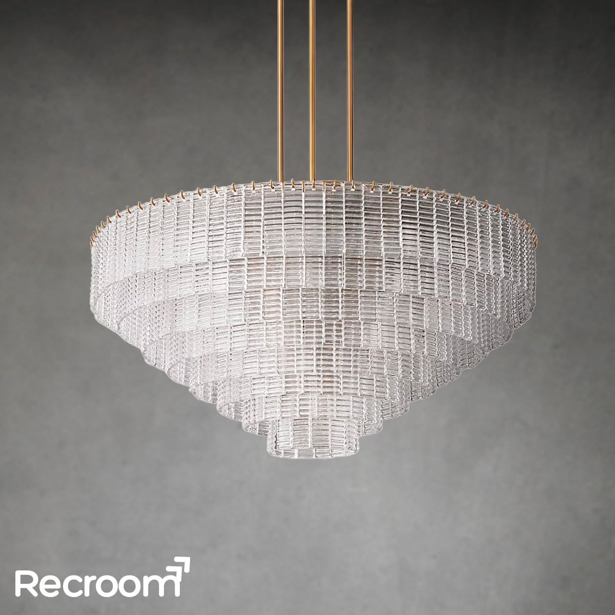 Sirena Clear Glass Round Chandelier 52"