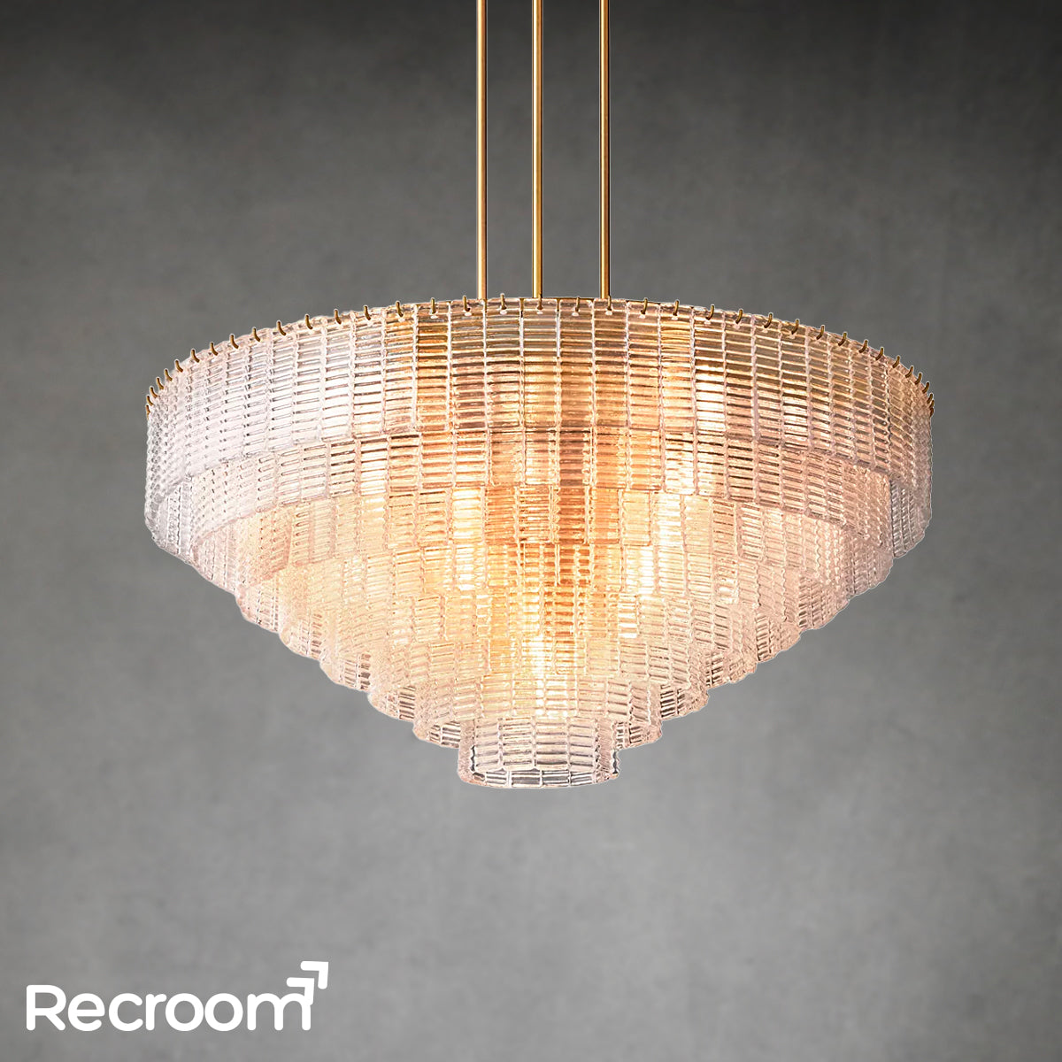 Sirena Clear Glass Round Chandelier 52"