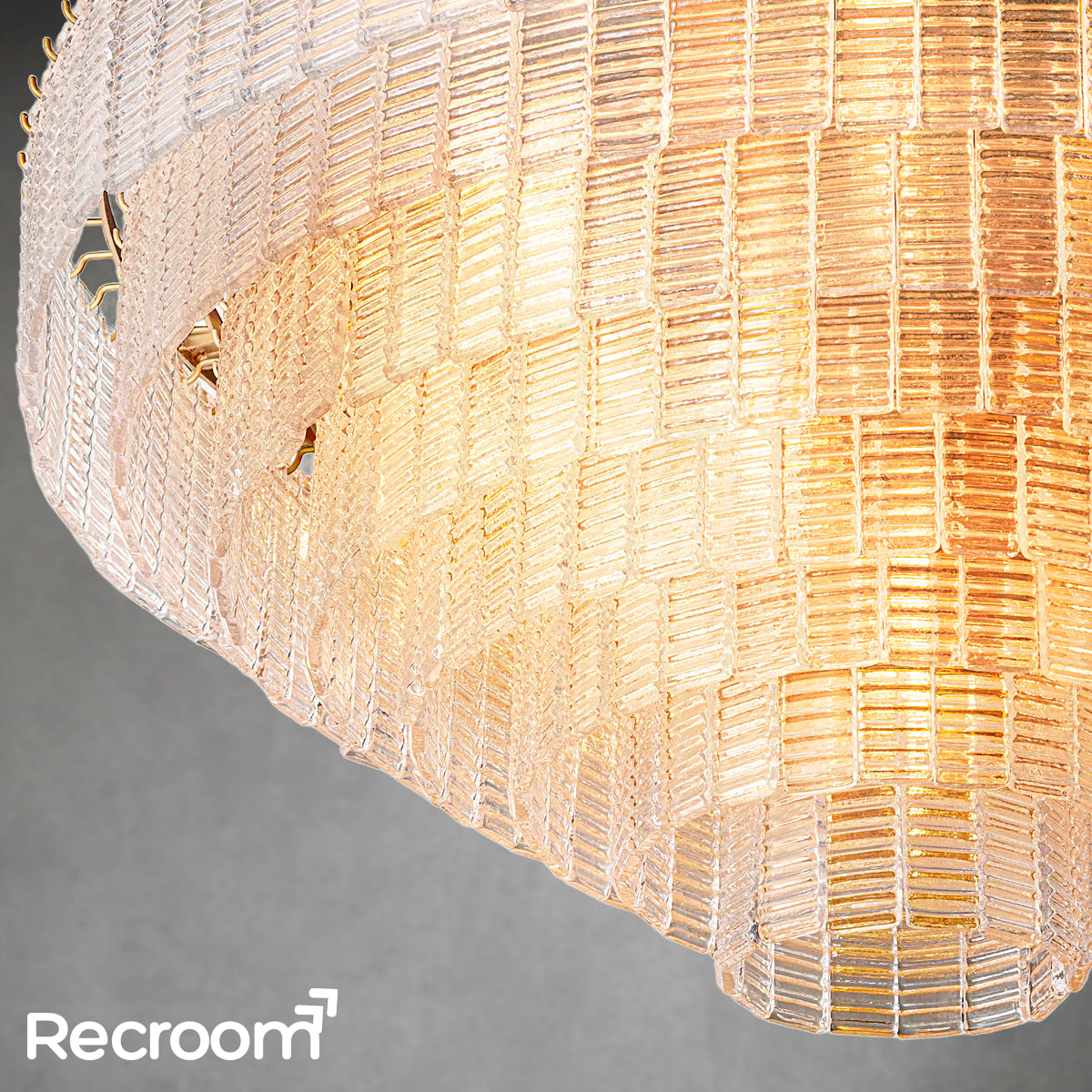 Sirena Clear Glass Round Chandelier 52"