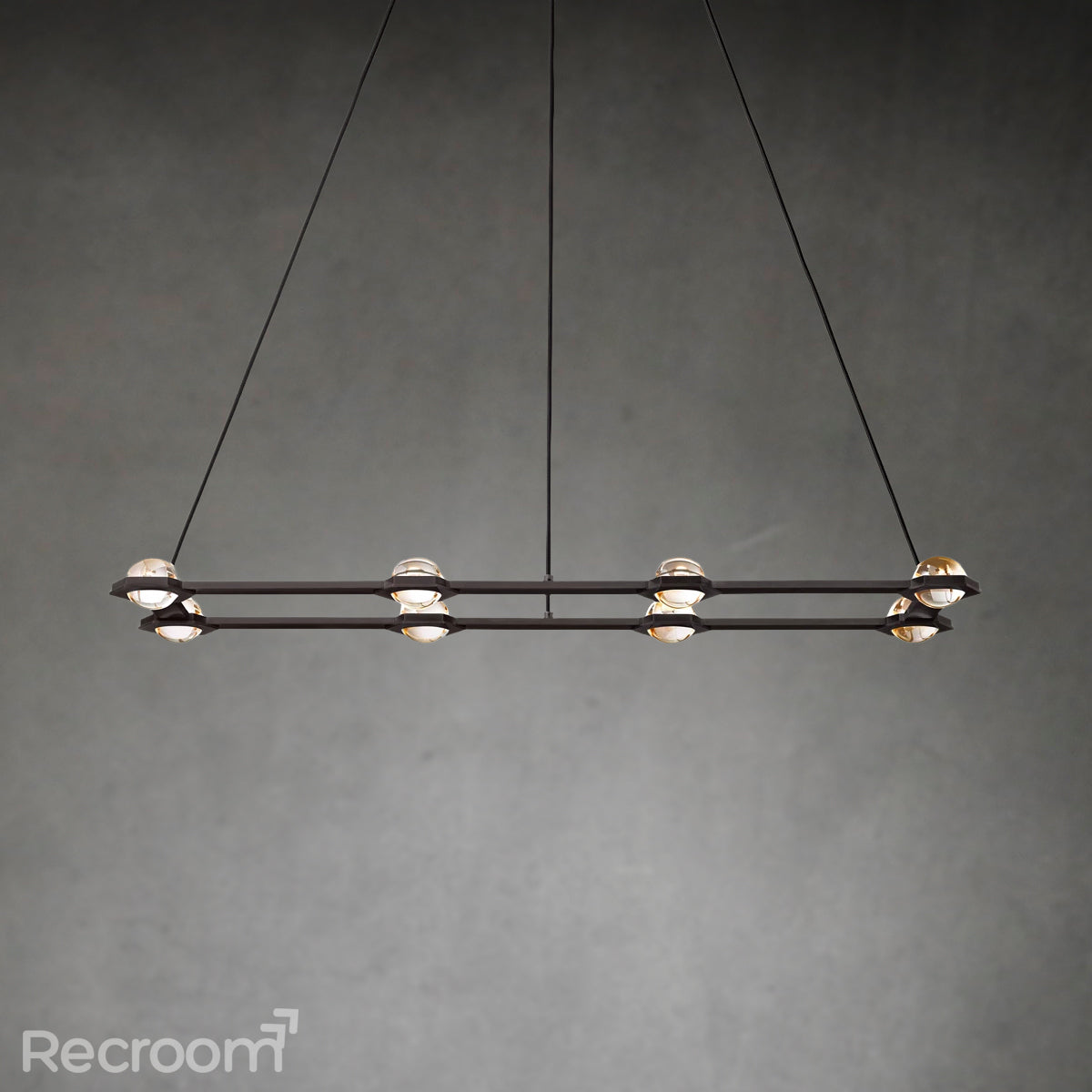 Eclitant Rectangular Chandelier 54"