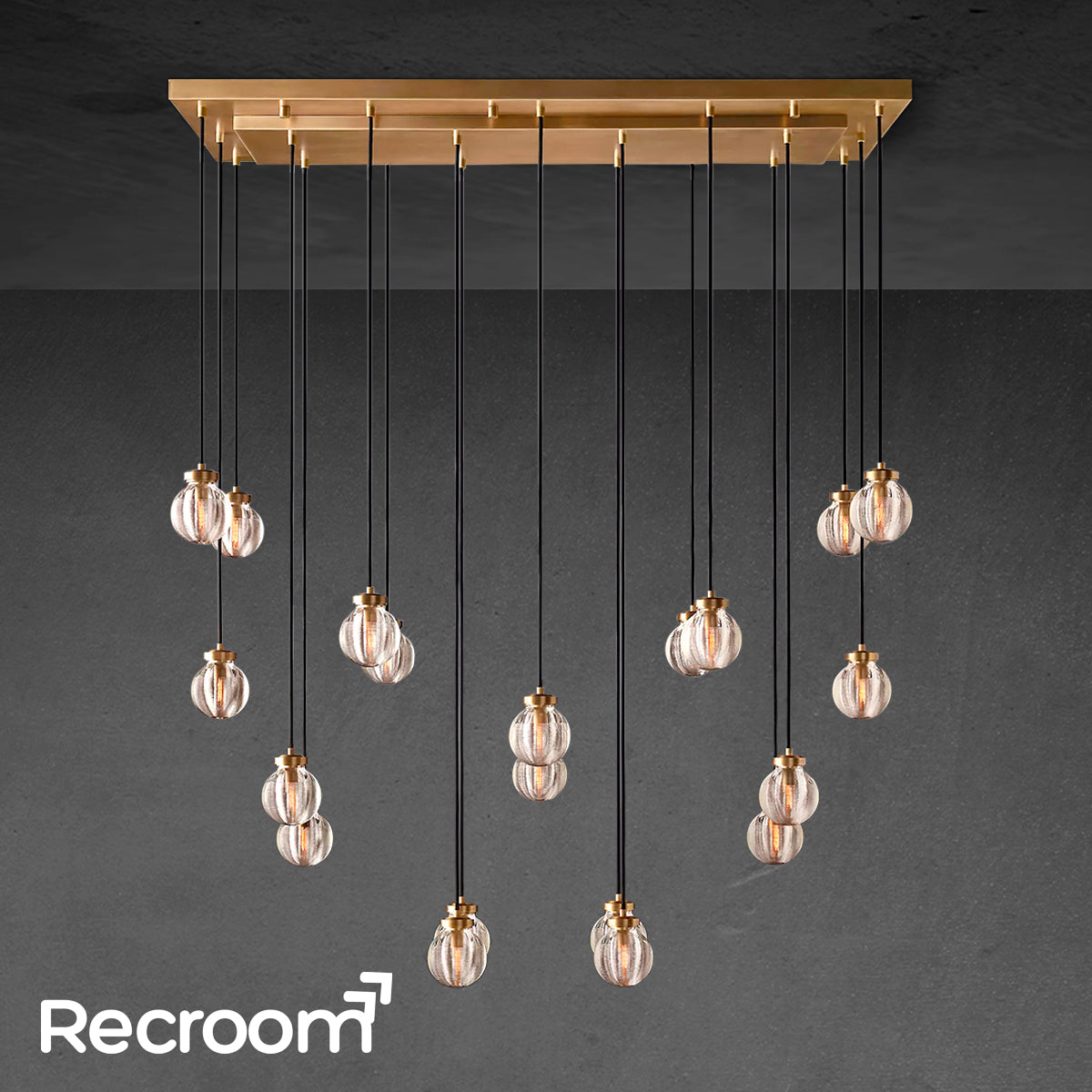 Pearli Rectangular Chandelier 54"