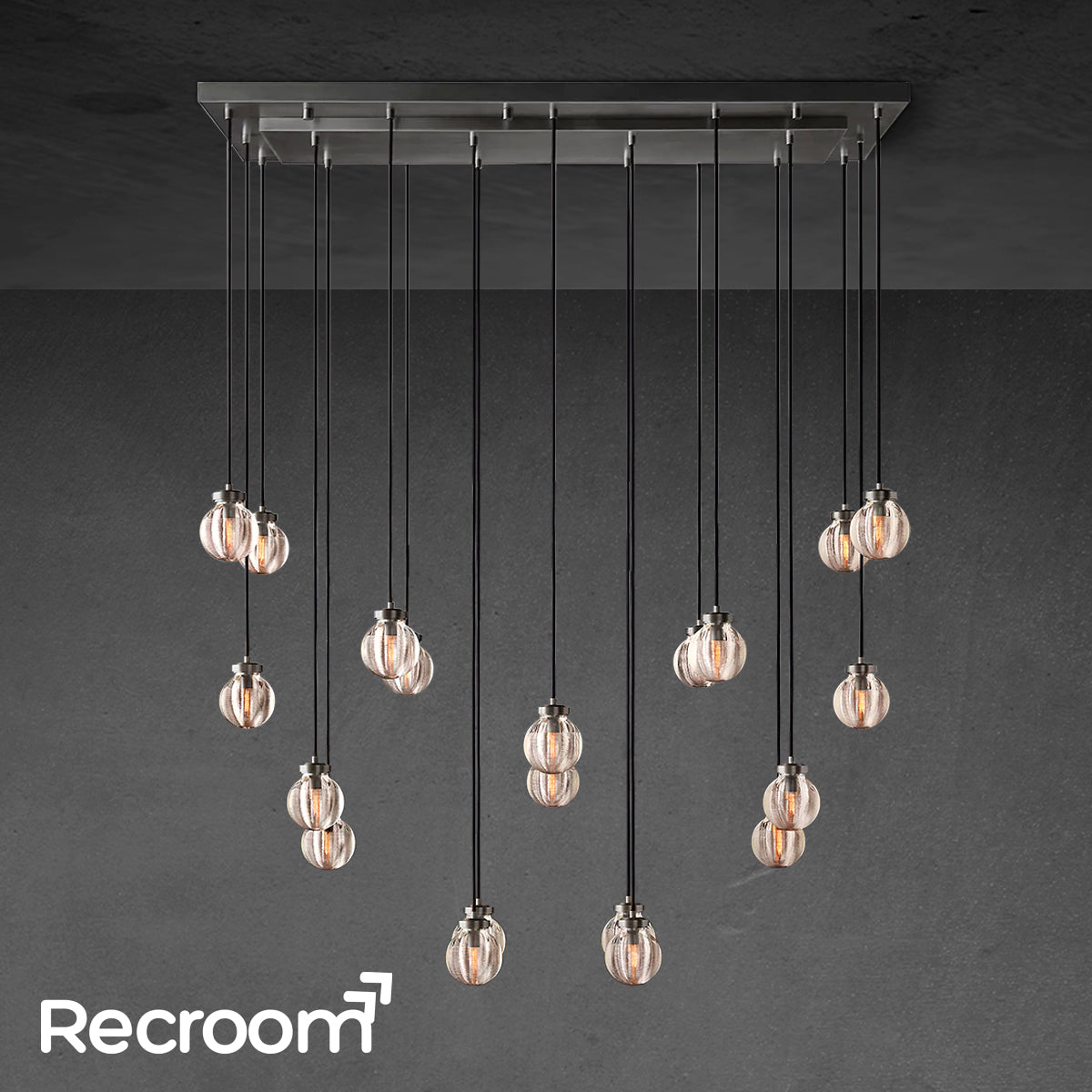 Pearli Rectangular Chandelier 54"