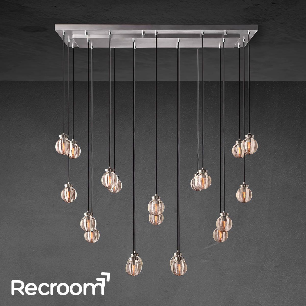 Pearli Rectangular Chandelier 54"