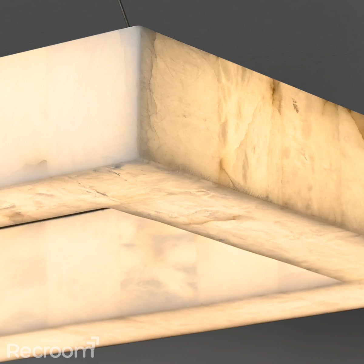 Rivager Rectangular Chandelier 54"