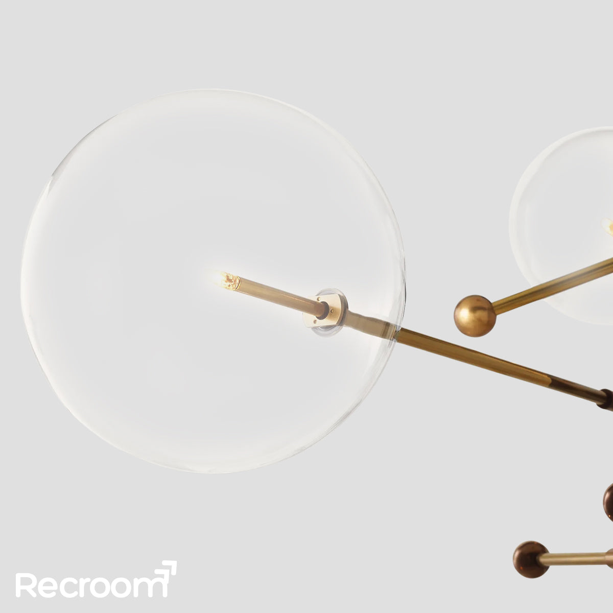 Glass Global Pendant Chandelier 55''