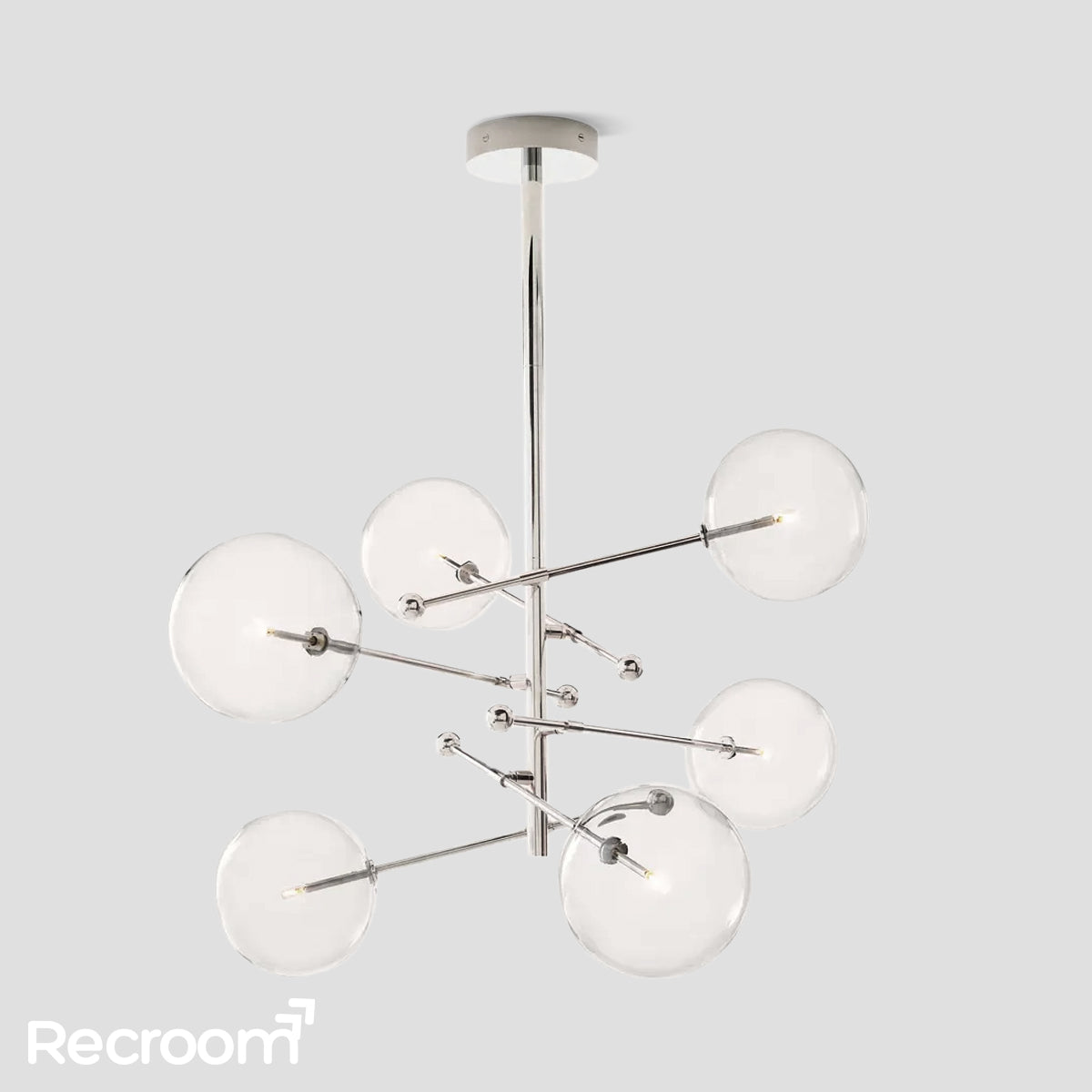 Glass Global Pendant Chandelier 55''