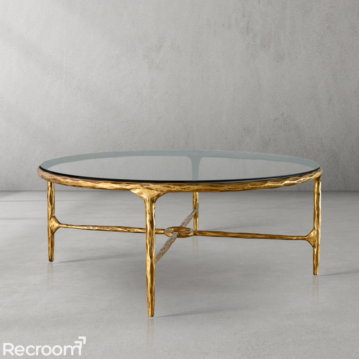 Thaddeo Glass Round Coffee Table 36" 55"