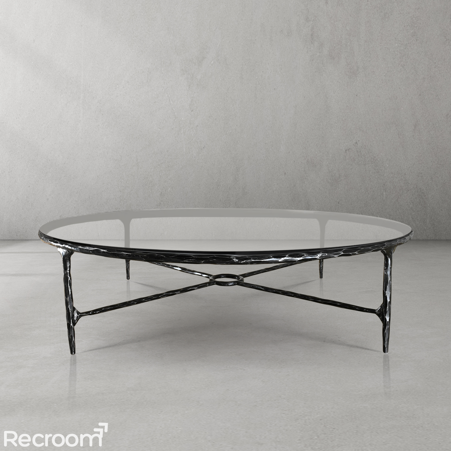 Thaddeo Glass Round Coffee Table 36" 55"