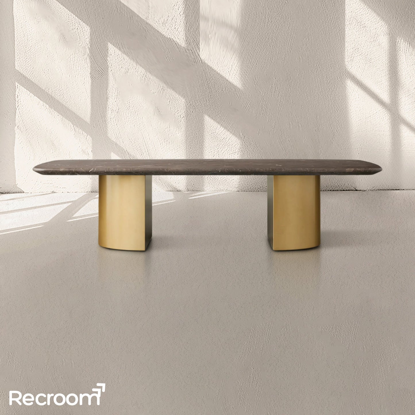 San Germani Coffee Table with Metal Dauphine Base