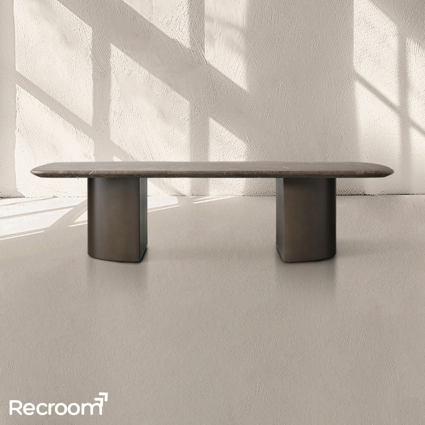 San Germani Coffee Table with Metal Dauphine Base