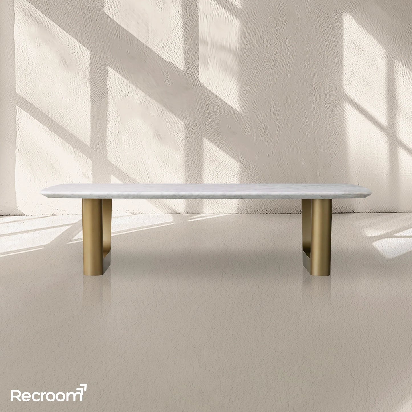 San Germani Stone Coffee Table with Rennes Base