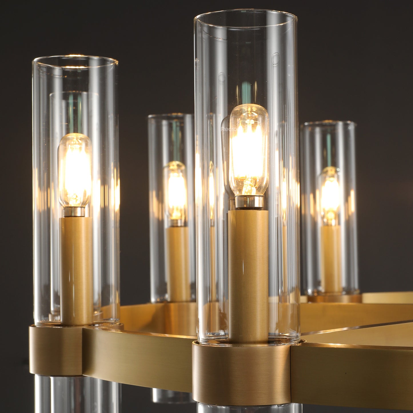 Manory Glass Round Chandelier 60"