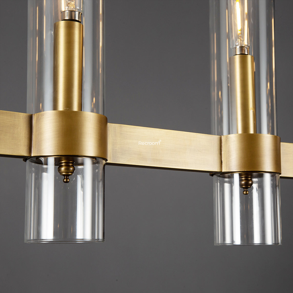 Manory Glass Linear Chandelier 59"