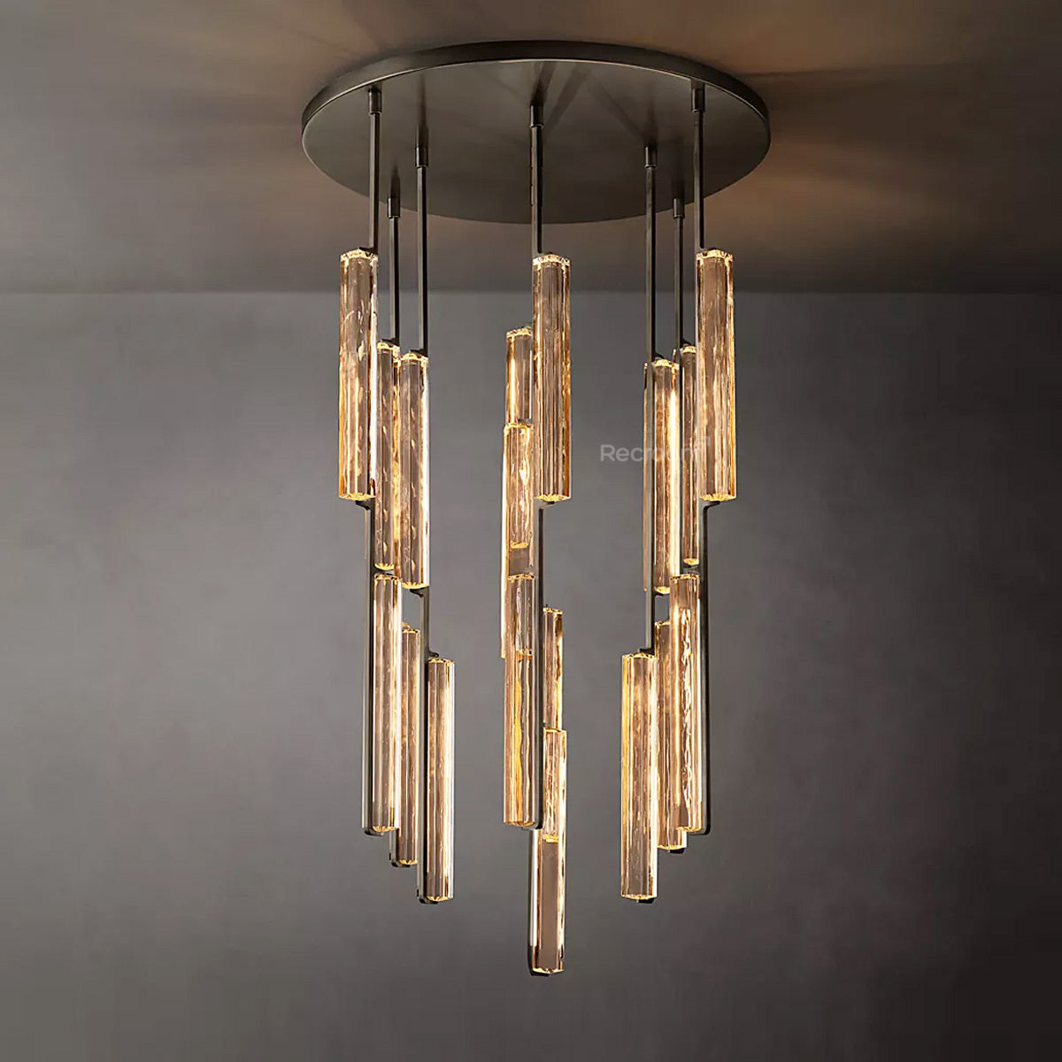 Auduben Crystal Round Chandelier 40"