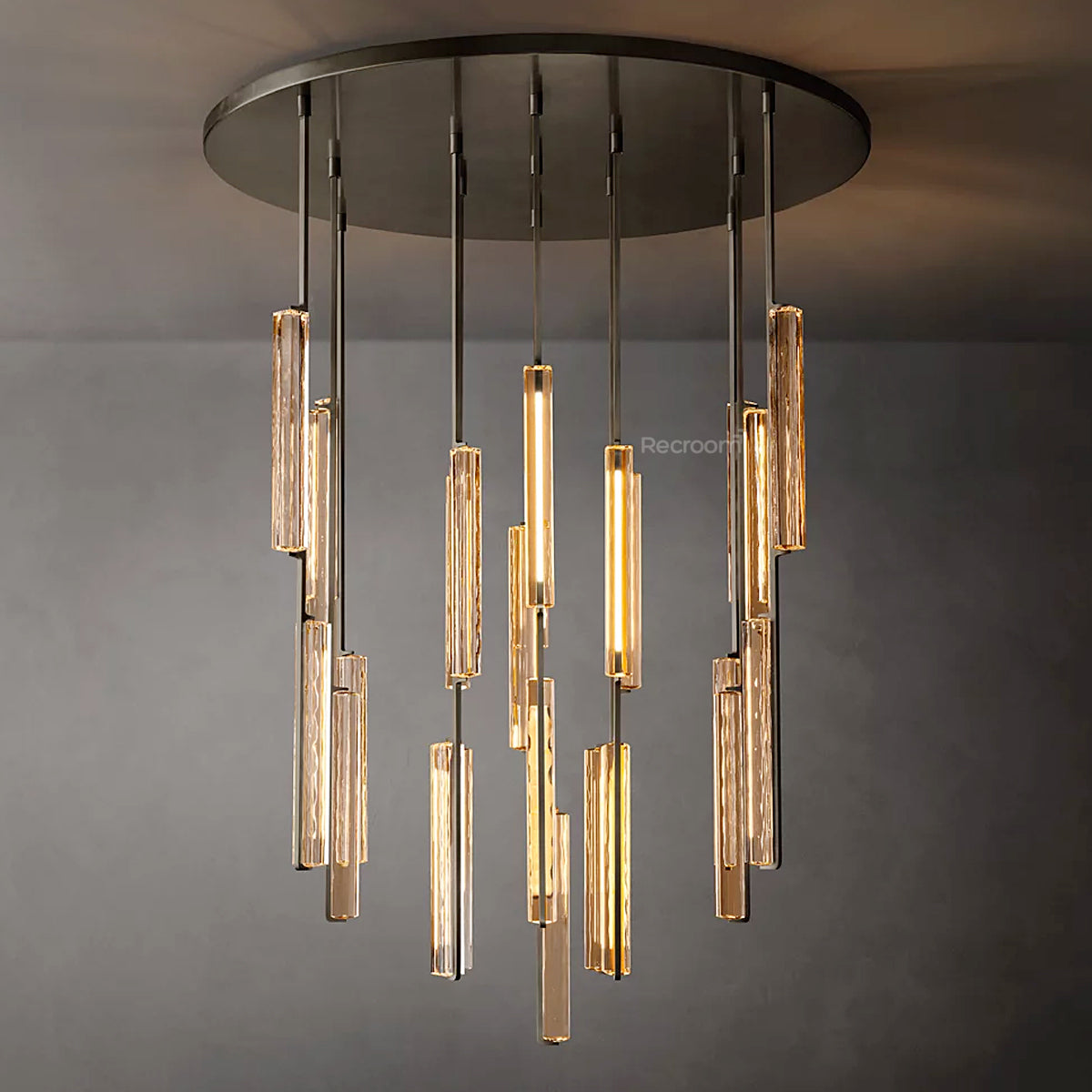 Auduben Crystal Round Chandelier 56"