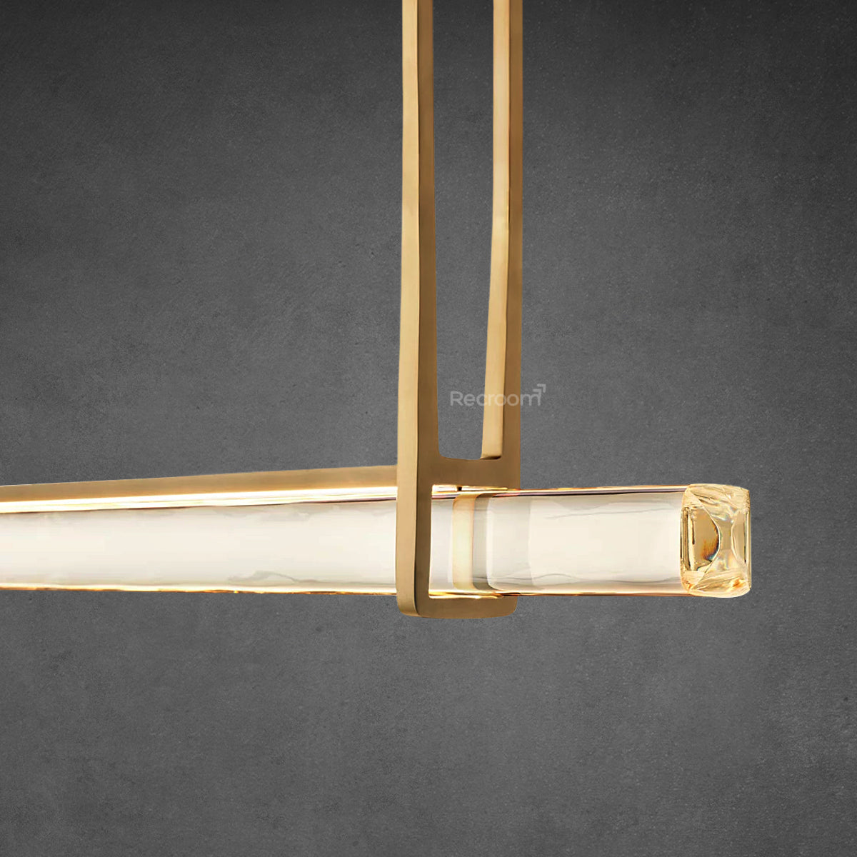 Auduben Crystal Single Bar Linear Chandelier 60"