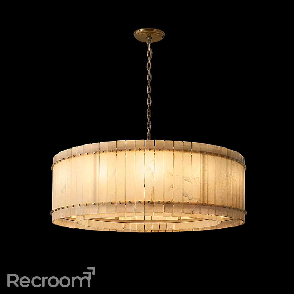 San Marconer Alabaster Round Chandelier 48‘’