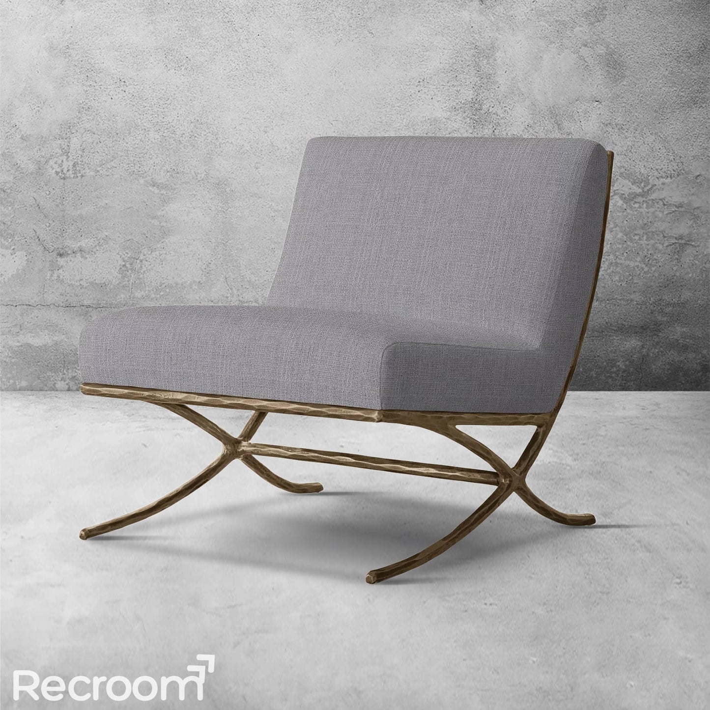 Thaddeo X-base Leather Slipper Chair