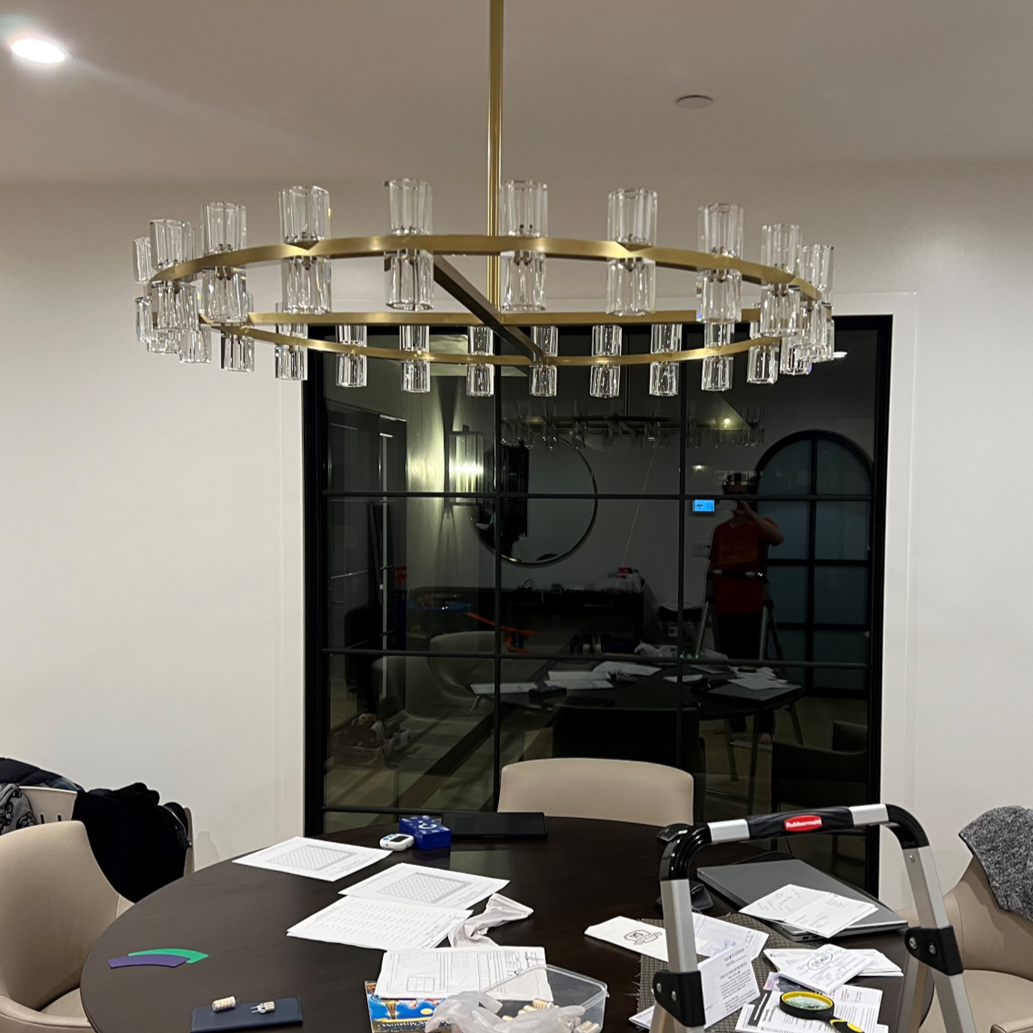 Arcachonest Round Chandelier 24"