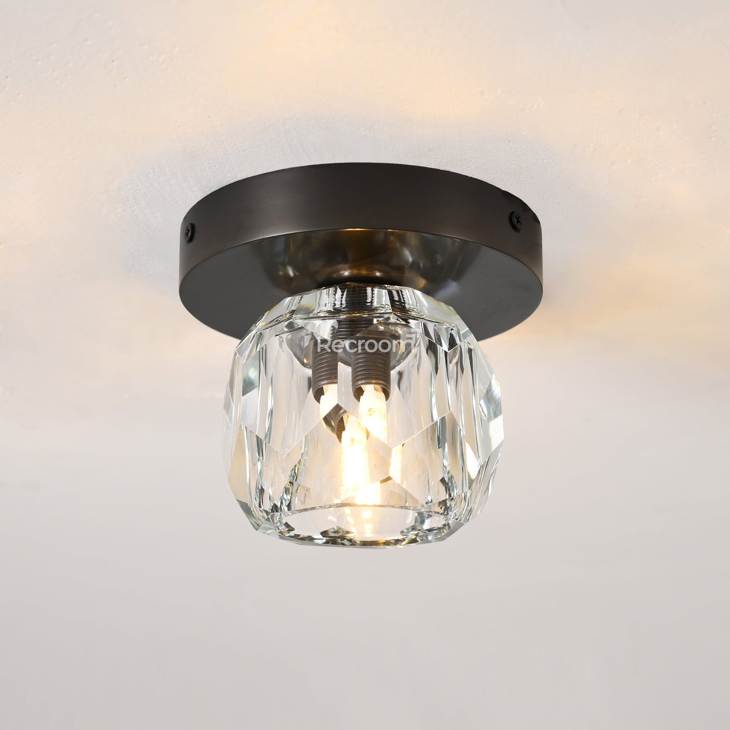 Boulew Crystal Glass Petite Flushmount 6"