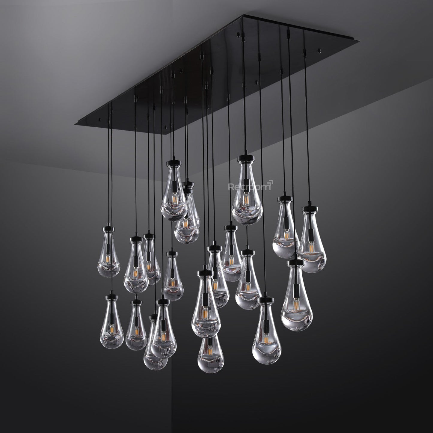Raindrop Linear Chandelier 72"
