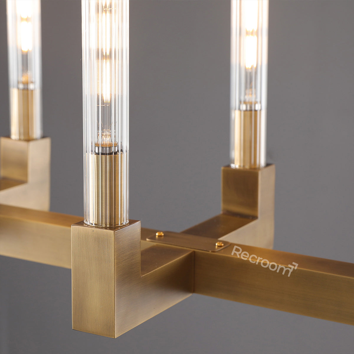 Cannel Linear Chandelier 67"