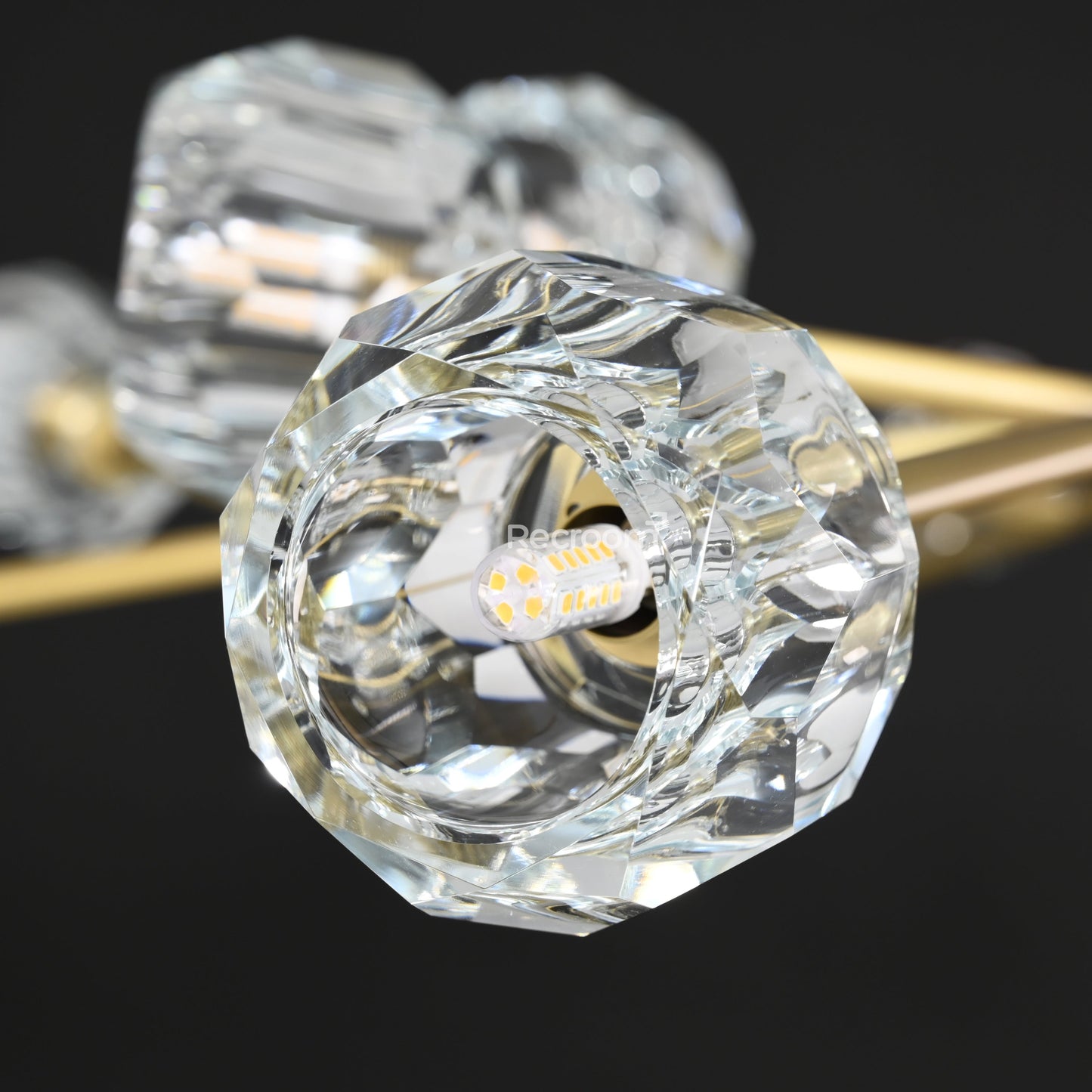 Boulew Crystal Glass Round Chandelier 60"