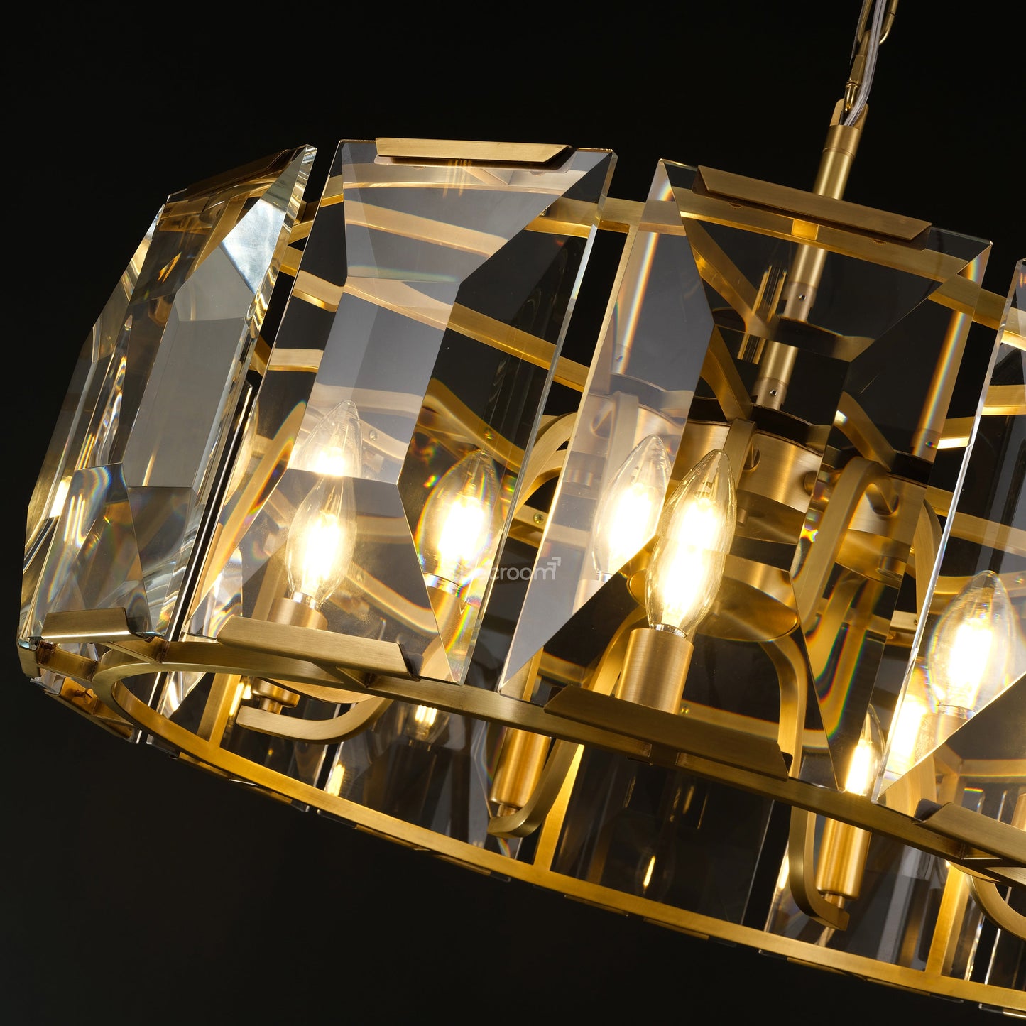 Harllow Multicurve Crystal Round Chandelier 19“ 31” 43“ 60”