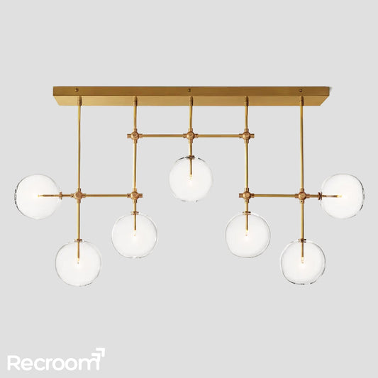 Glass Global Mobile Linear Chandelier 60"