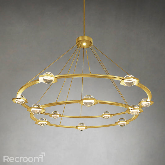 Eclitant Two-Tier Round Chandelier 60"