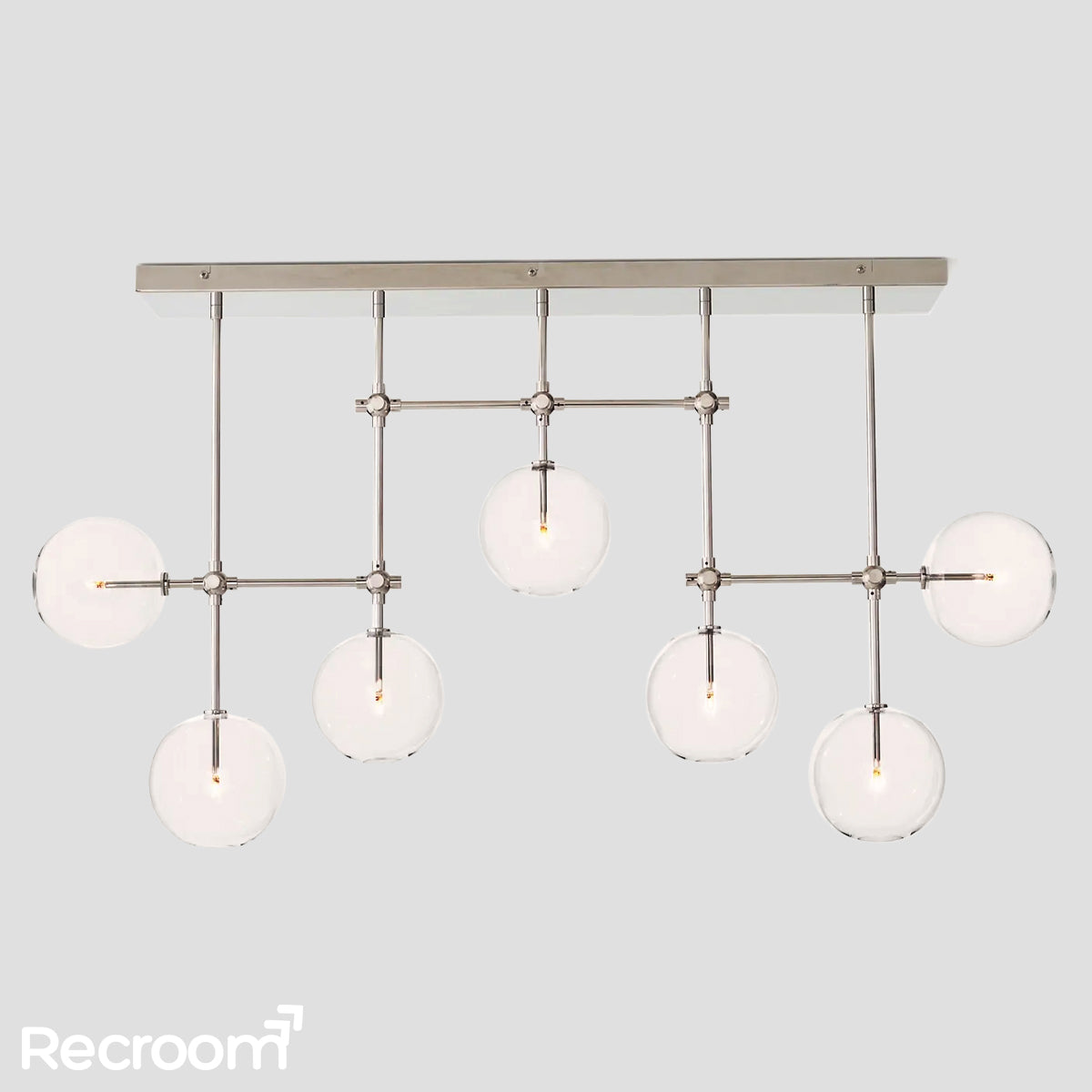 Glass Global Mobile Linear Chandelier 60"