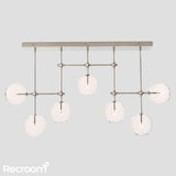 Glass Global Mobile Linear Chandelier 60"
