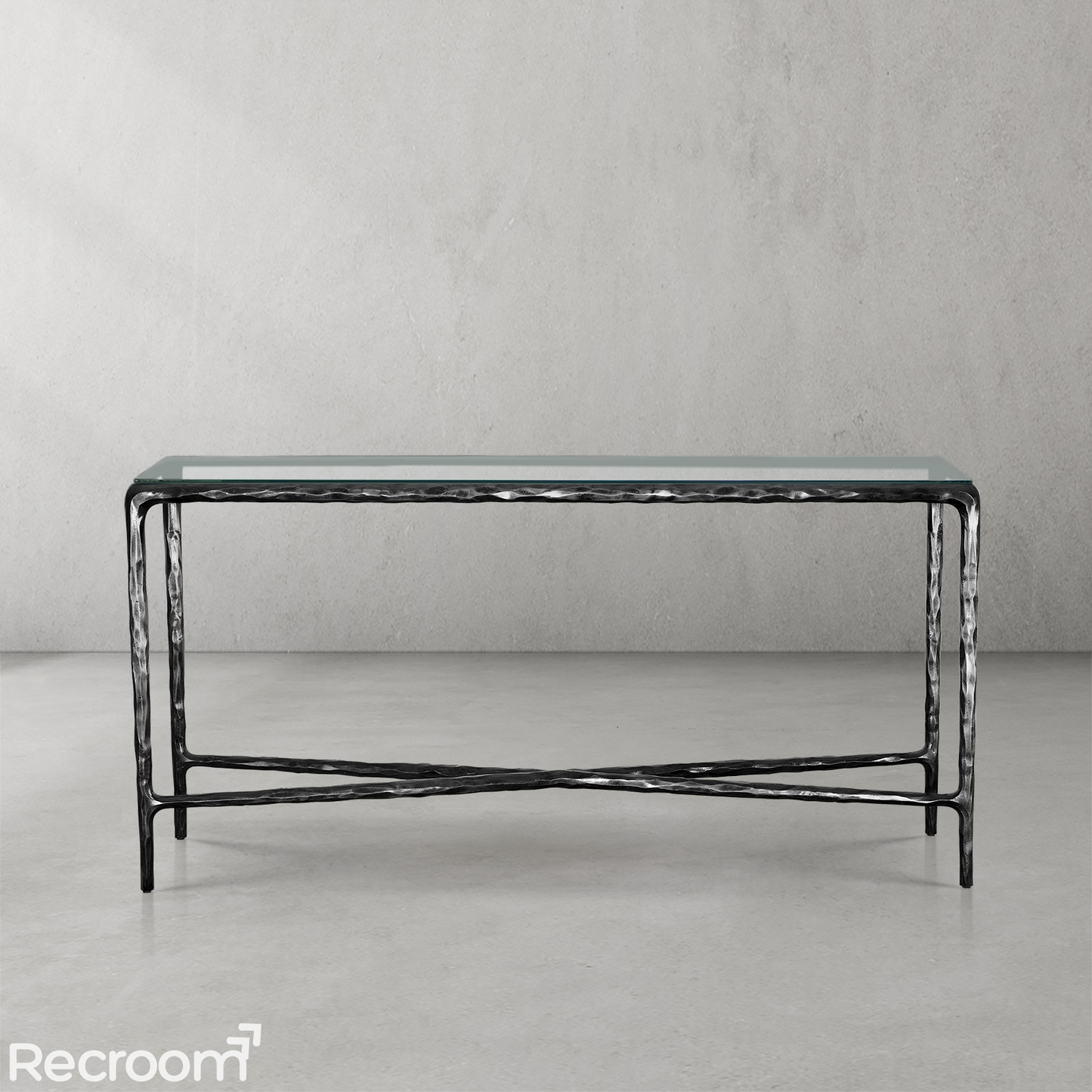 Thaddeo Rectangle Glass Console Table 60" 72"