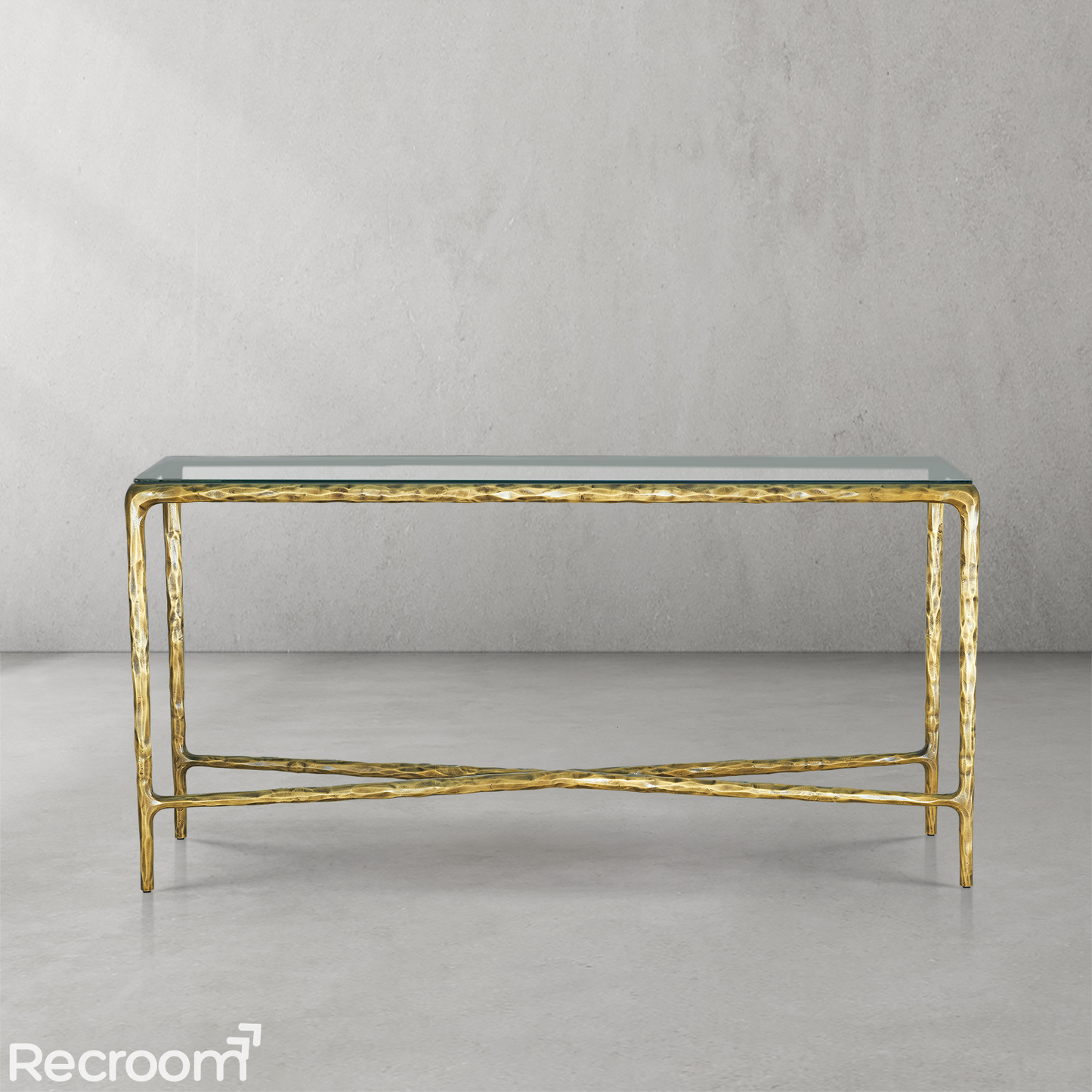 Thaddeo Rectangle Glass Console Table 60" 72"