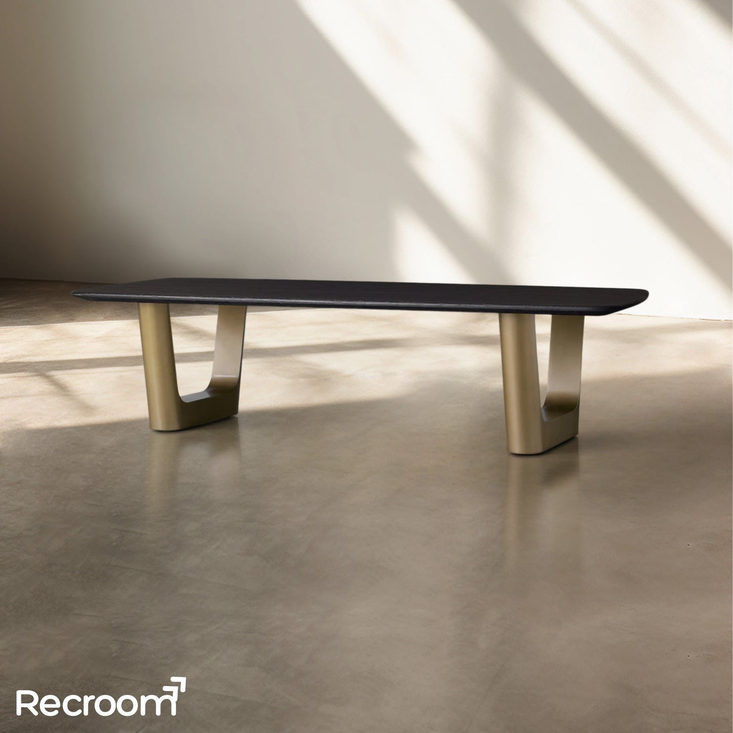 San Germani Wood Coffee Table with Rennes Base