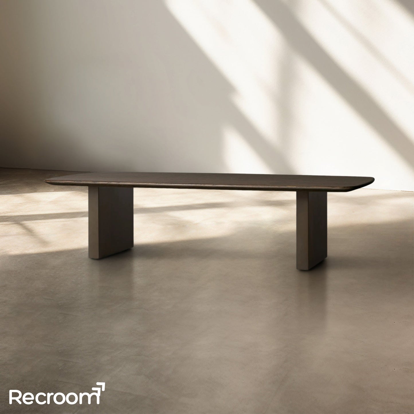 San Germani Wood Coffee Table with Clement Base