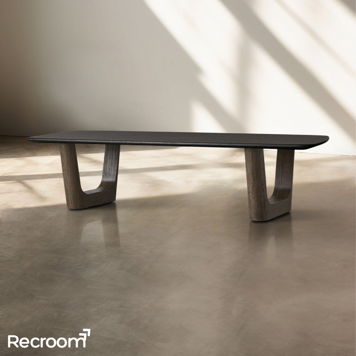 San Germani Wood Coffee Table with Rennes Base