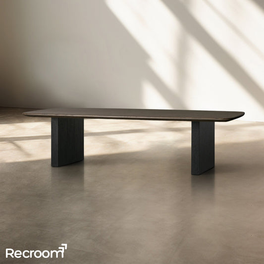 San Germani Wood Coffee Table with Clement Base