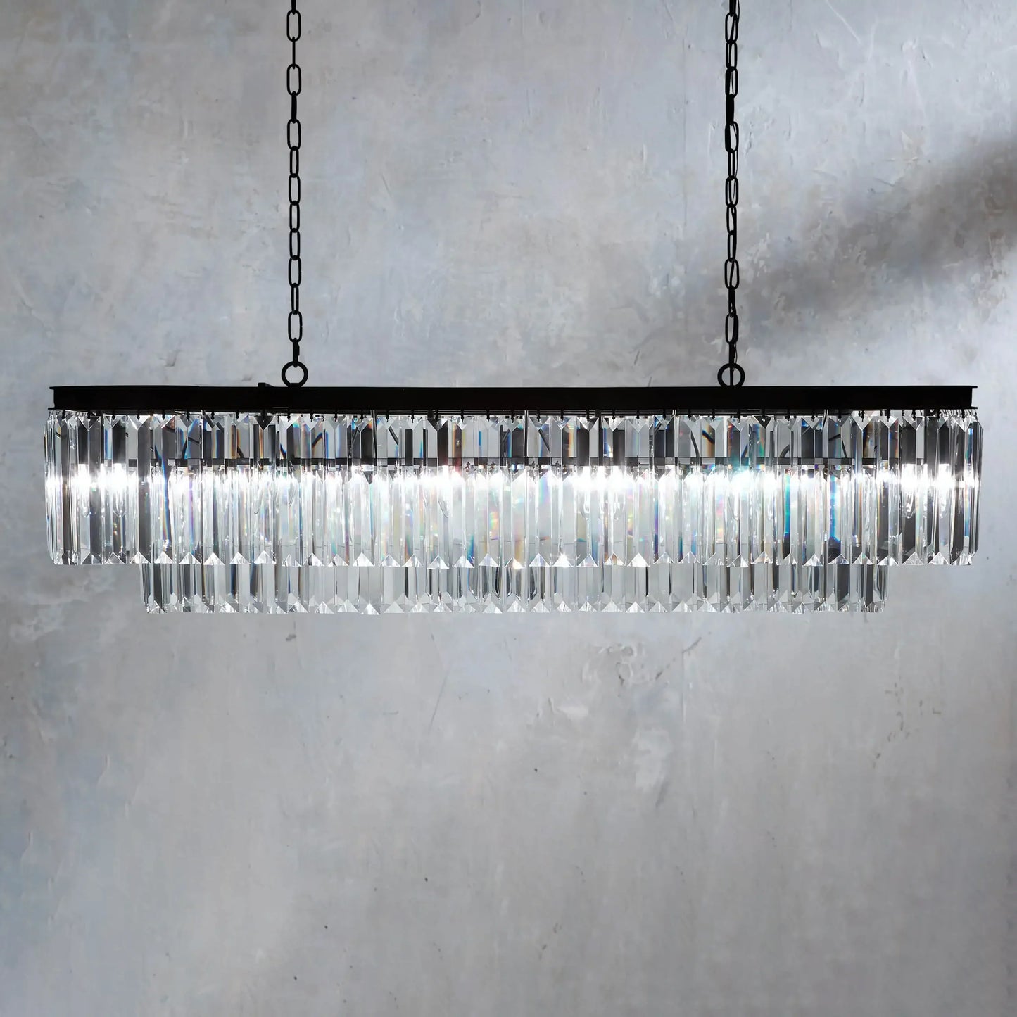 Leyland Tiered Rectangular Chandelier
