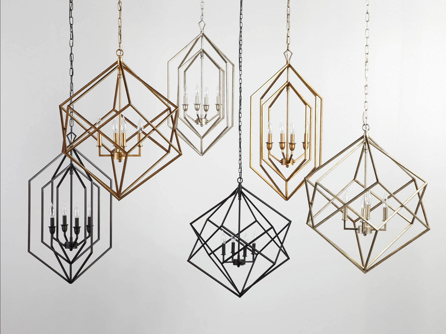 Geode 30" Chandelier in Silver