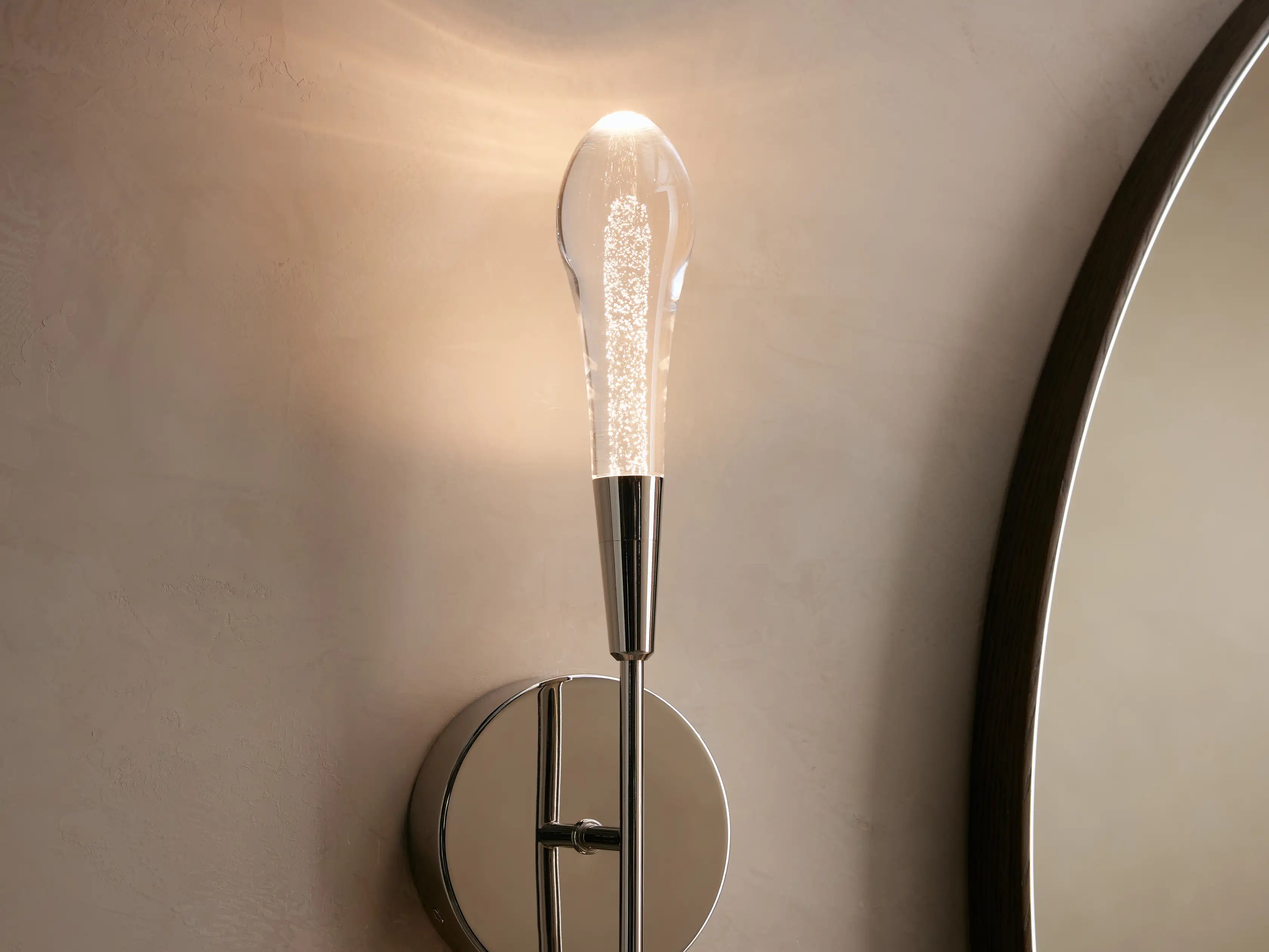 Solitaire Crystal Double Wall Sconce