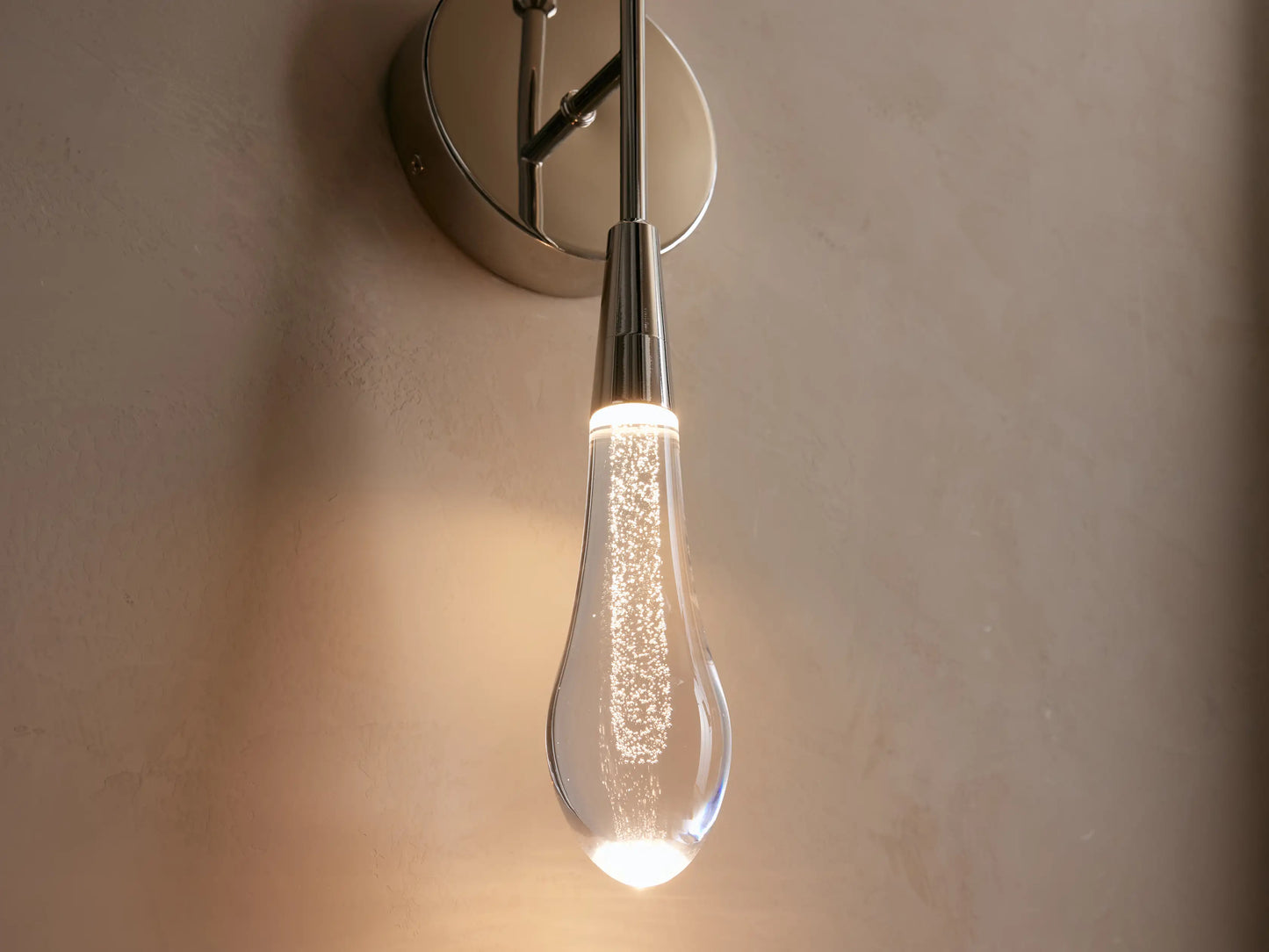 Solitaire Crystal Double Wall Sconce