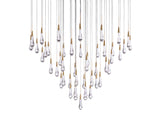 Solitaire Round Chandelier 38"D