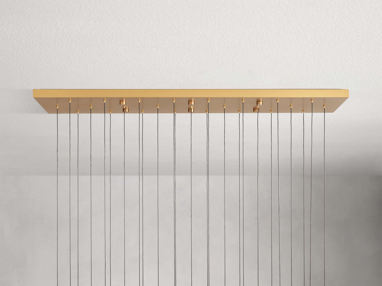 Solitaire Crystal Linear Chandelier 37" 50" 60'' 70" 87" 120''W